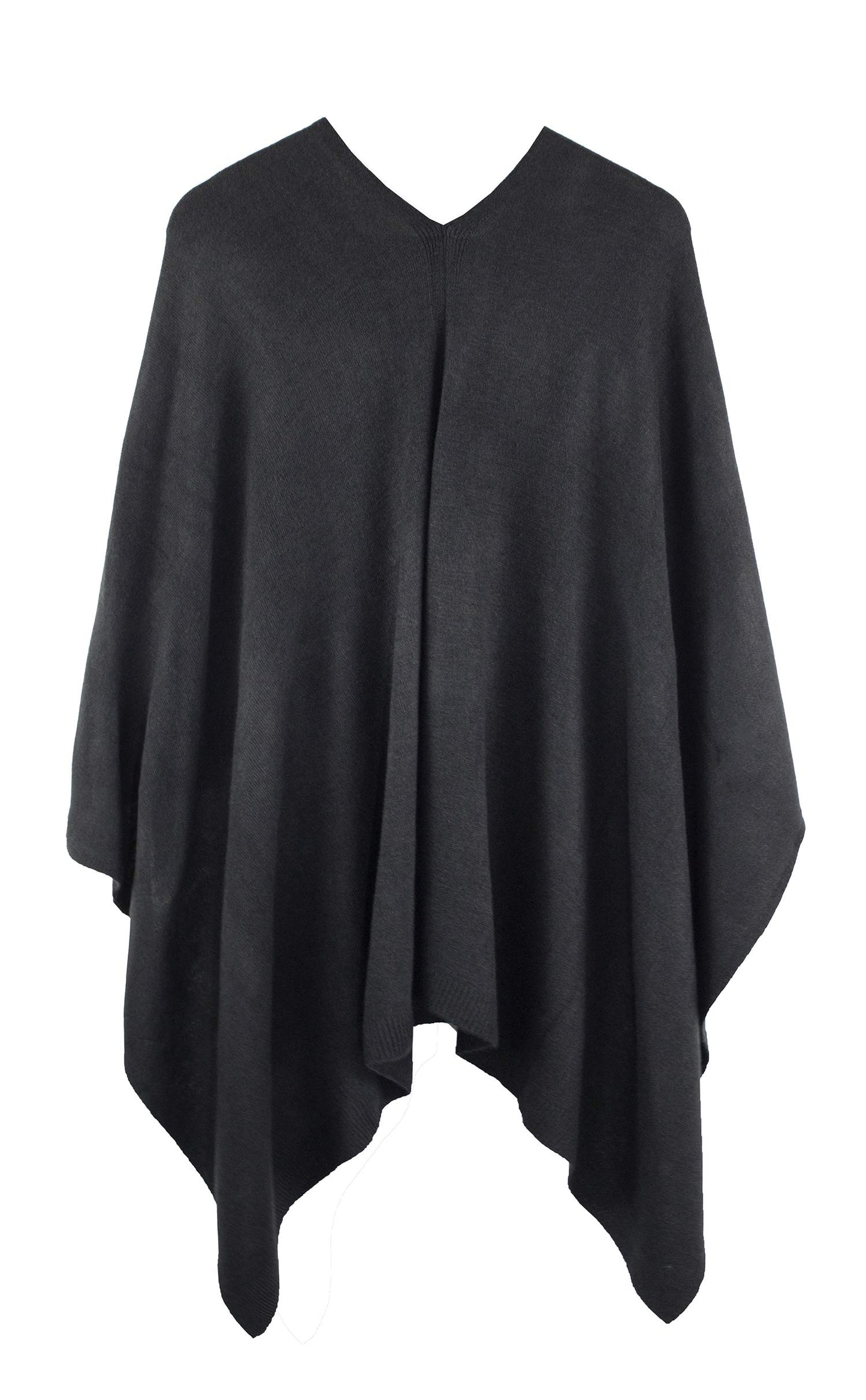 stylesilove Women Ultra Soft Knit Poncho Sweater Pullover Cardigan Lightweight Wrap Topper for All Season