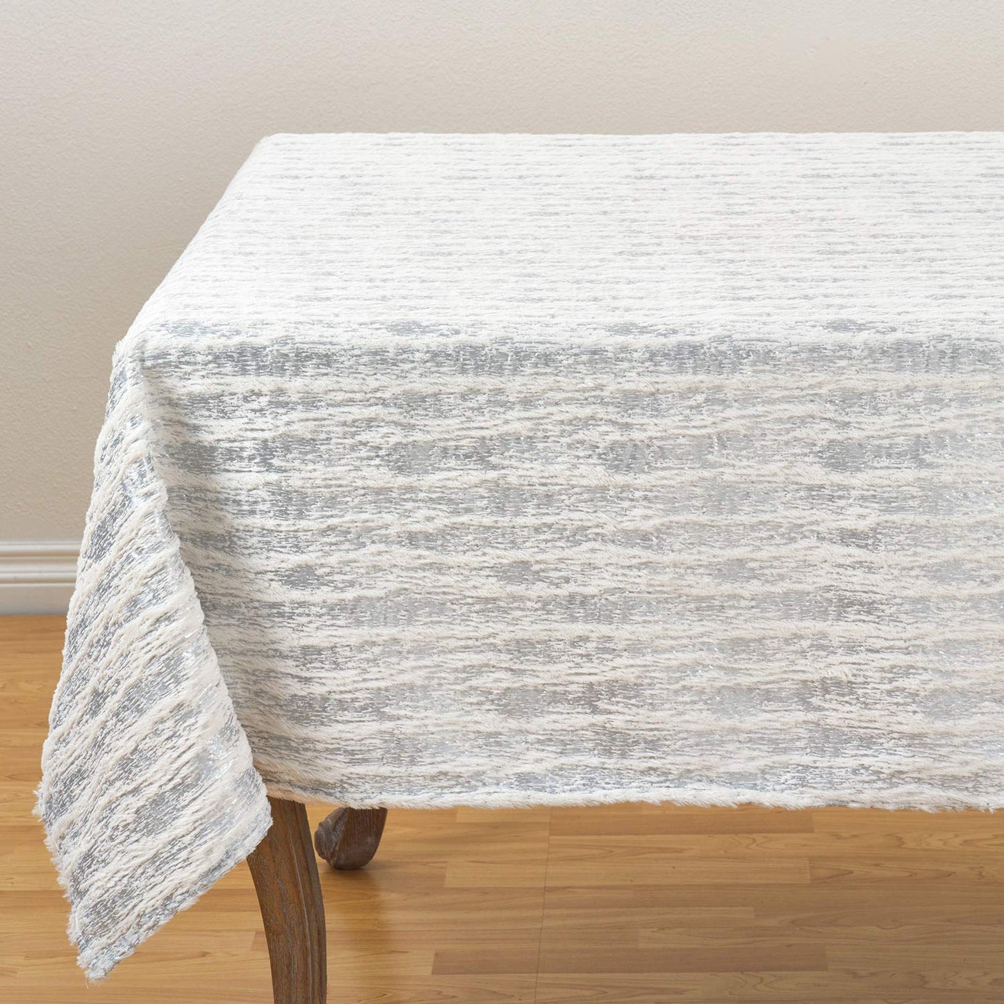 Fennco Styles Brushed Metallic Foil Collection Glamorous Faux Fur Home Décorr – Metallic Color Home Decoration for Christmas Dinner, Family Gathering, Special Events and Home Décor