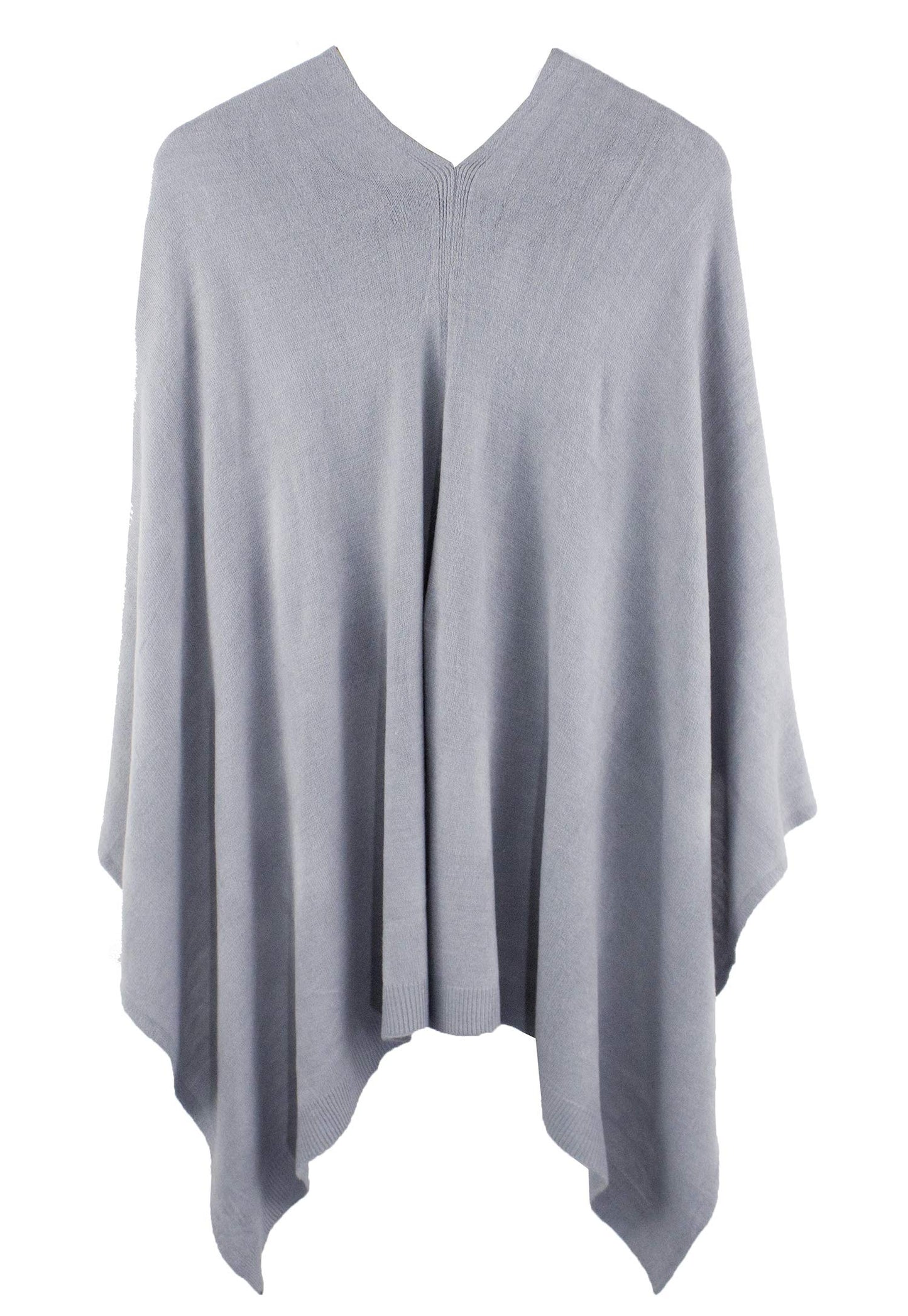 stylesilove Women Ultra Soft Knit Poncho Sweater Pullover Cardigan Lightweight Wrap Topper for All Season