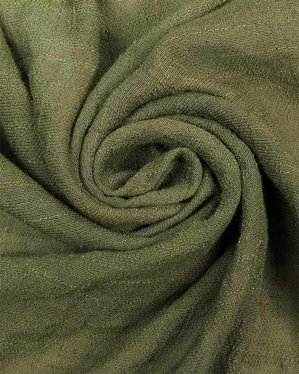 stylesilove Women Girls Short Sleeve Linen-Cotton Loose Long Maxi Dress