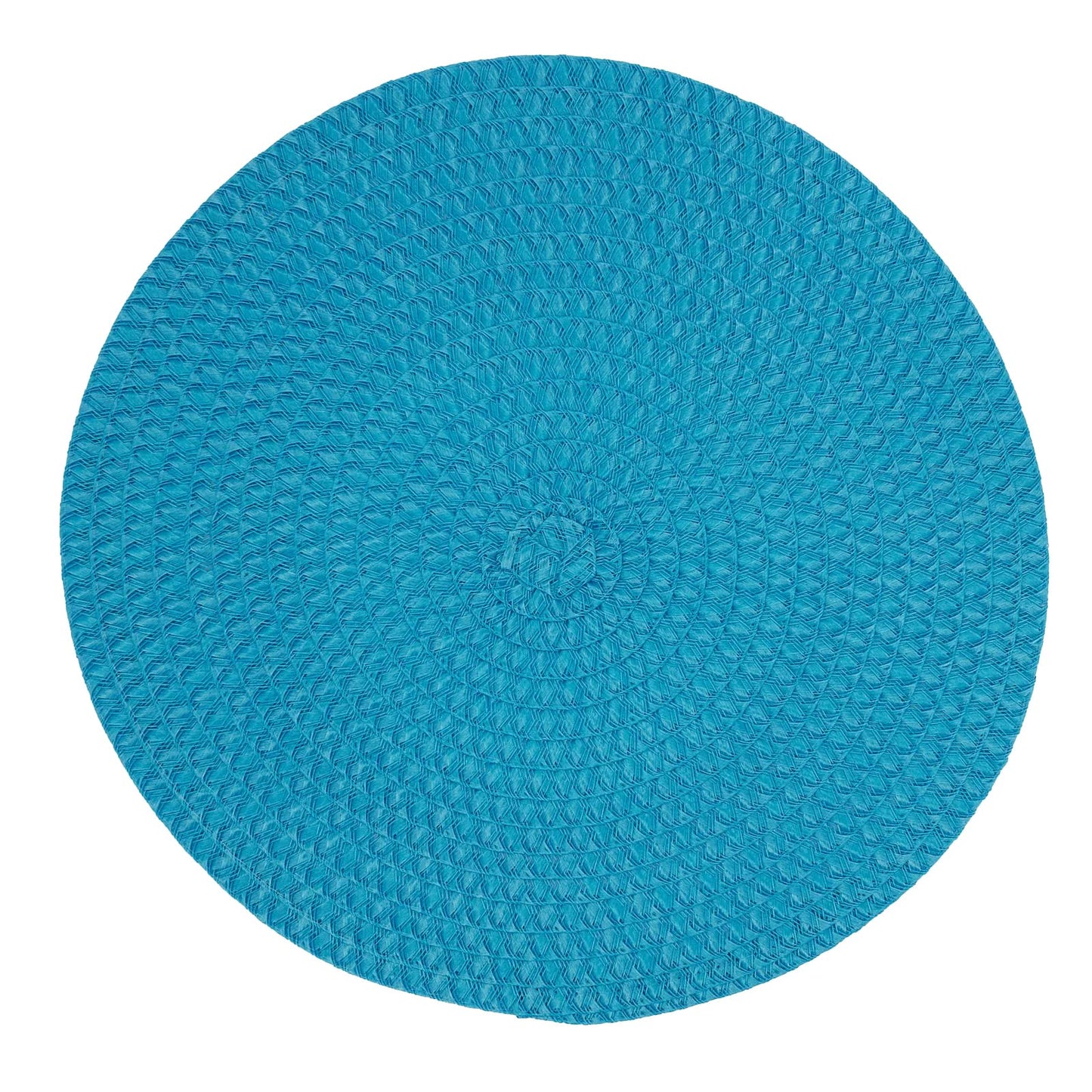 Fennco Styles Modern Everyday Textured Placemats 15 Inches Round, Set of 4 – Black Woven Table Mats for Home, Dining Room Décor, Banquets, Indoor & Outdoor and Special Events