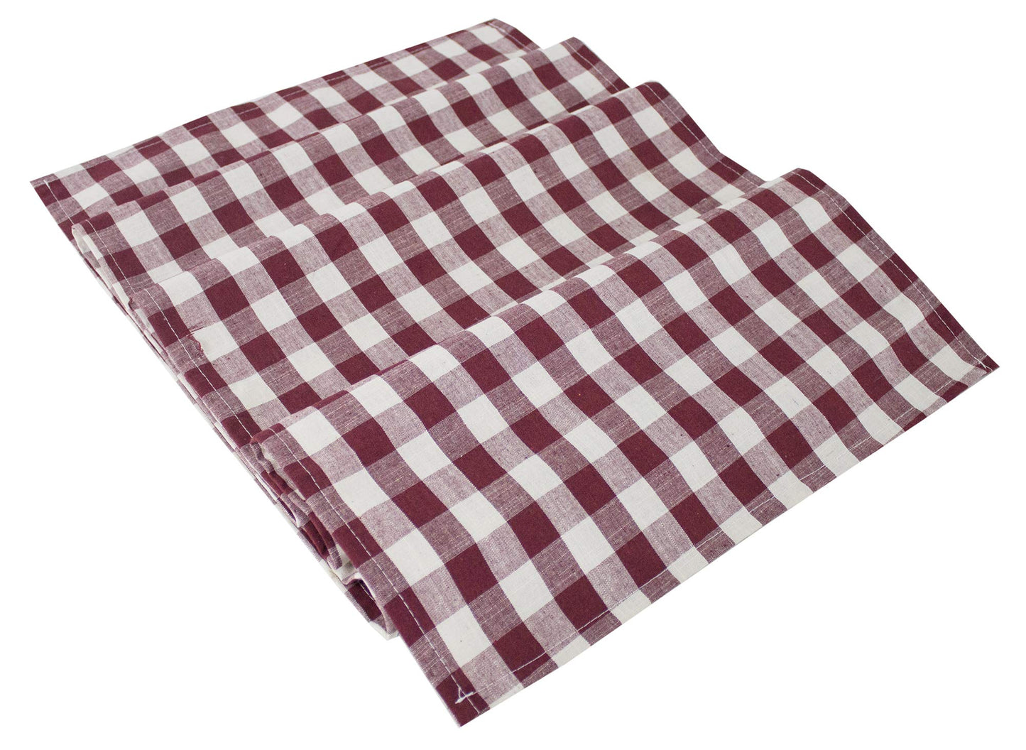 Fennco Styles Classic Gingham Checkered Tablecloth - Check Pattern Table Cover for Everyday Use, Country Theme Party, Banquets and Home Décor