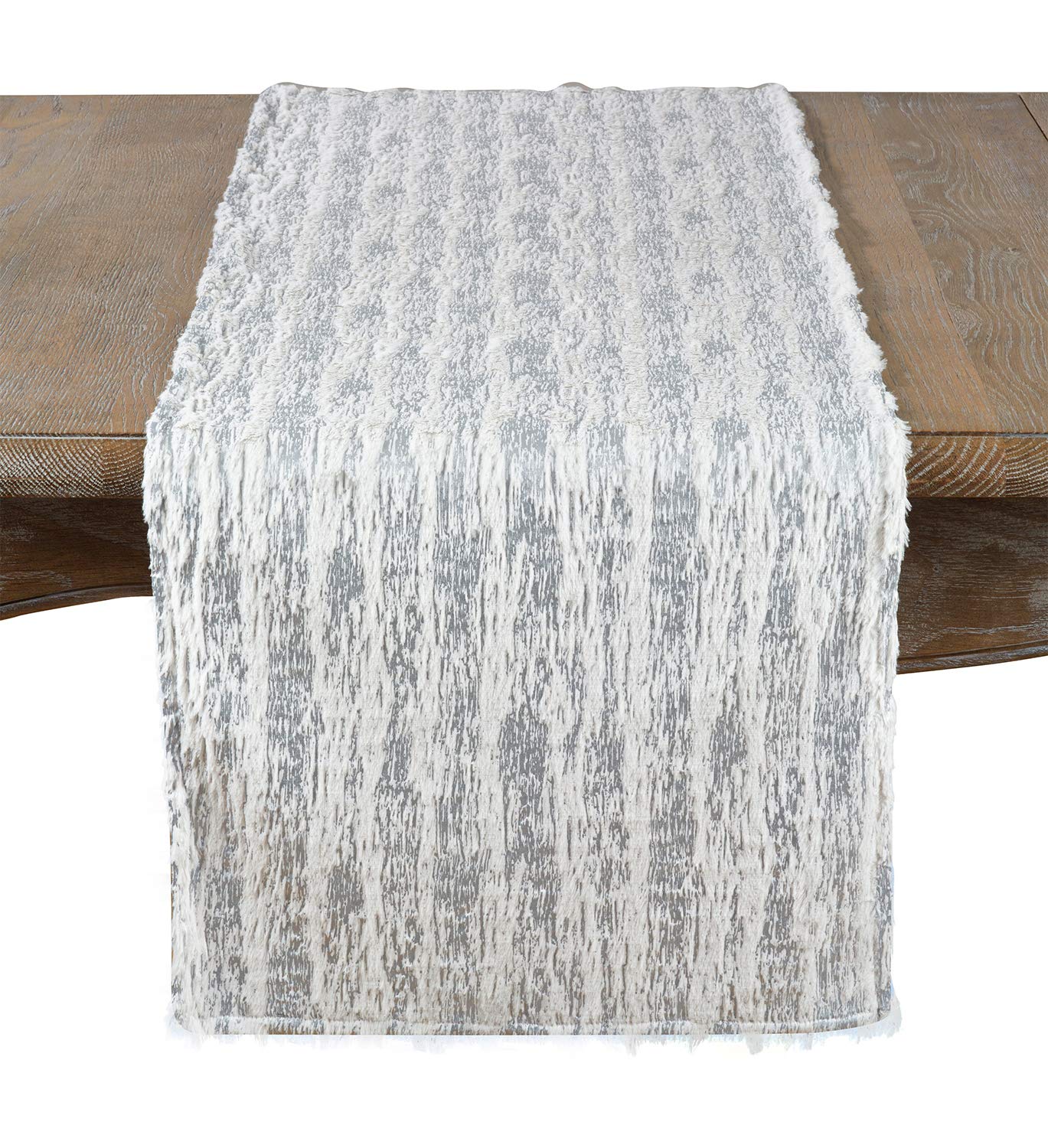 Fennco Styles Brushed Metallic Foil Collection Glamorous Faux Fur Home Décorr – Metallic Color Home Decoration for Christmas Dinner, Family Gathering, Special Events and Home Décor