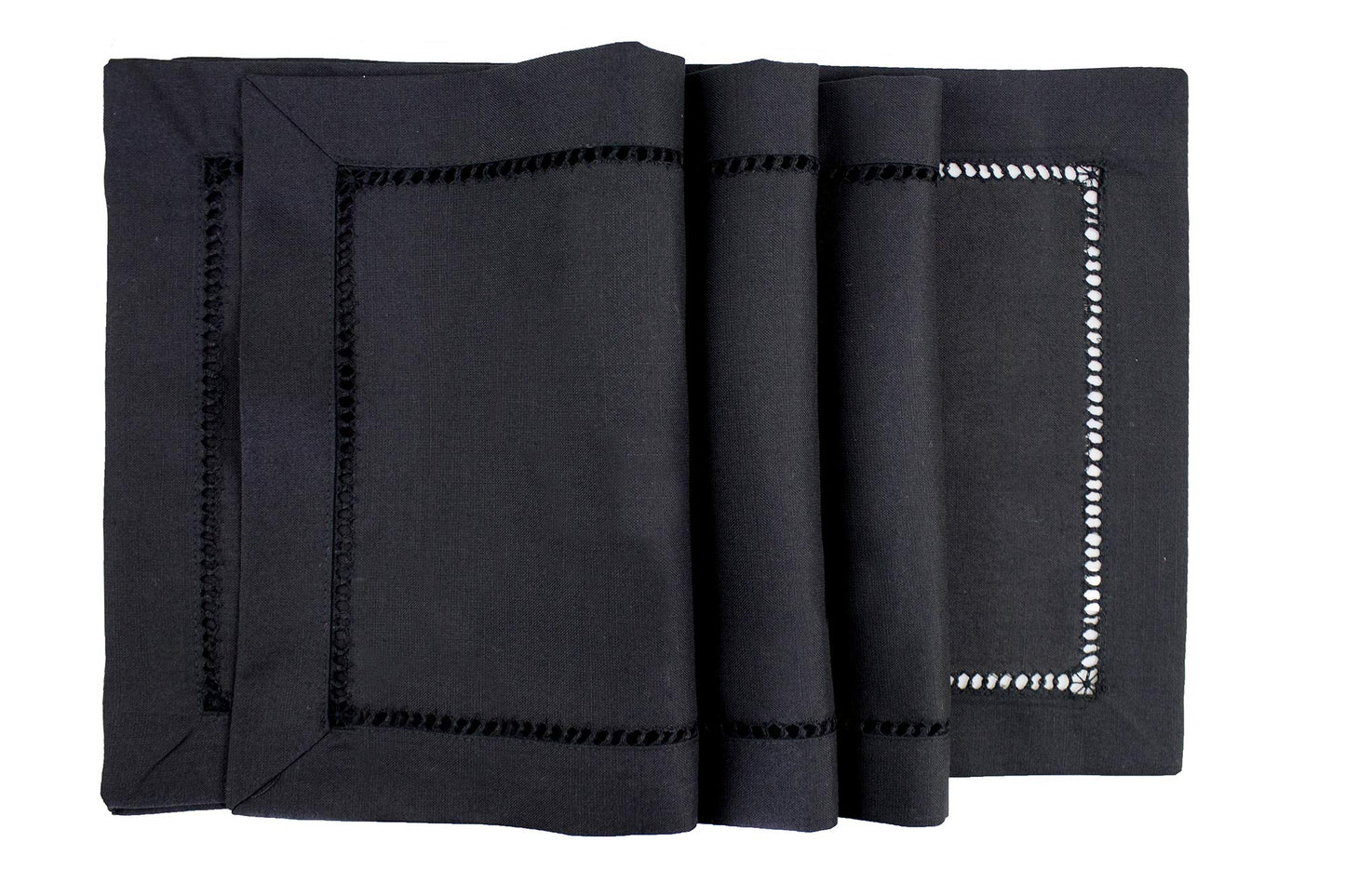 Fennco Styles Classic Solid Color Hemstitched Border Tablecloth for Dining Table, Dinner Parties, Wedding, Machine Washable,