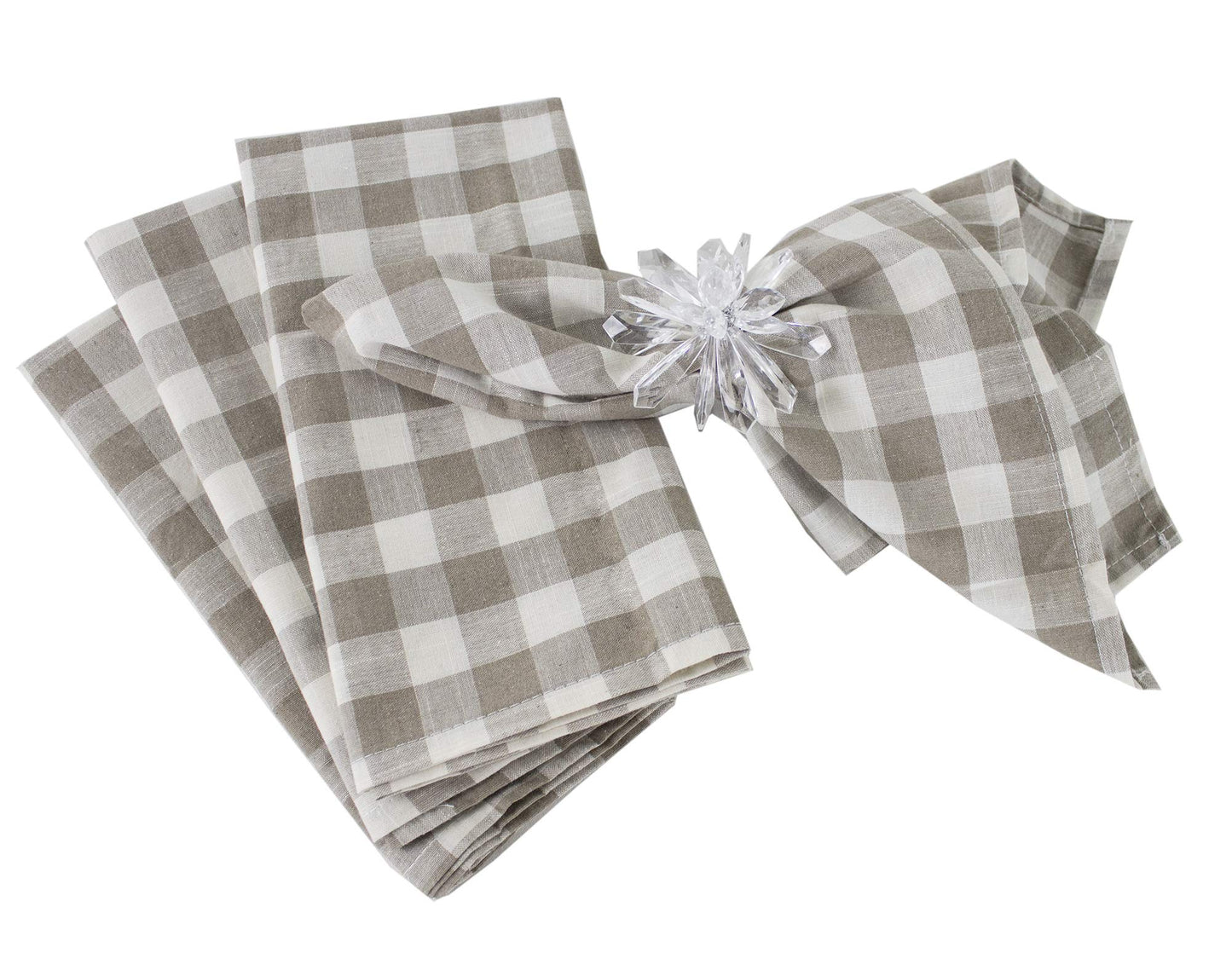 Fennco Styles Classic Gingham Checkered Tablecloth - Check Pattern Table Cover for Everyday Use, Country Theme Party, Banquets and Home Décor