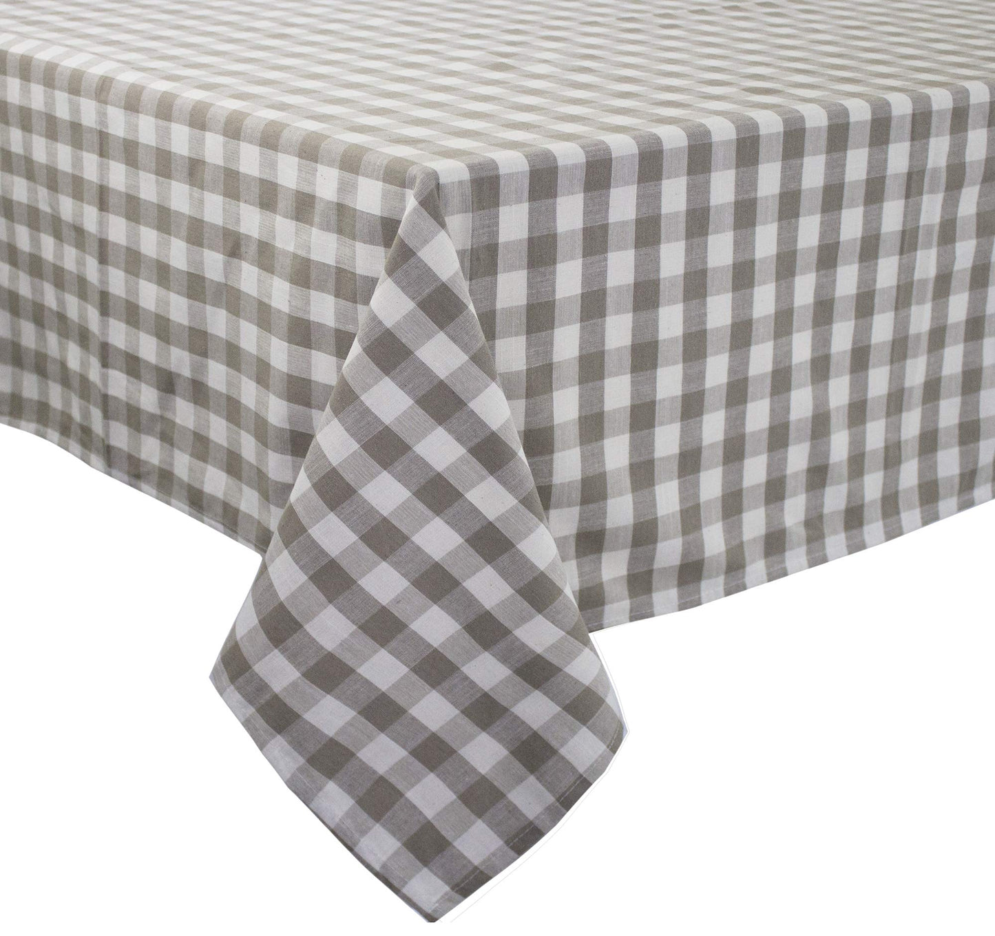 Fennco Styles Classic Gingham Checkered Tablecloth - Check Pattern Table Cover for Everyday Use, Country Theme Party, Banquets and Home Décor