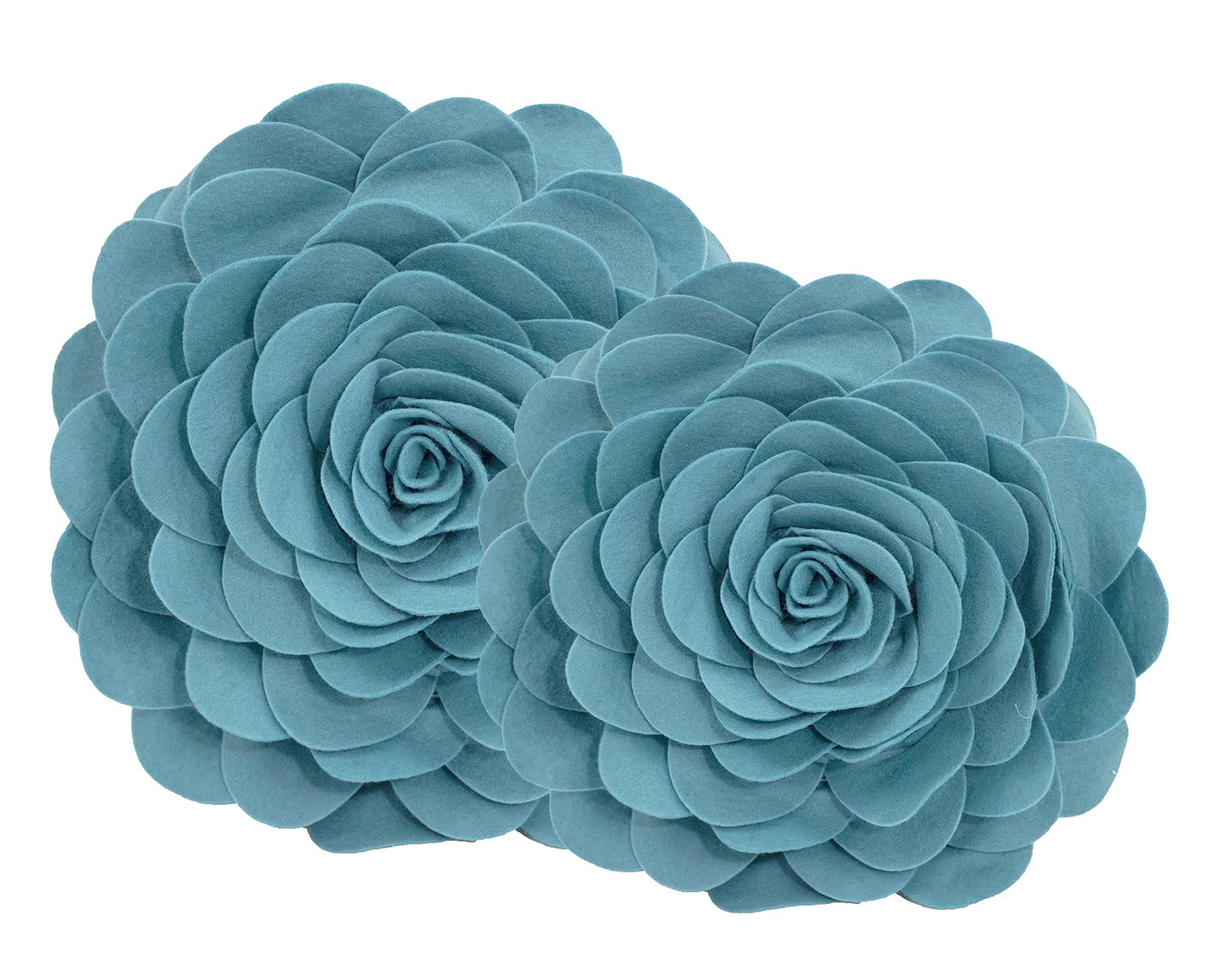 Fennco Styles Eva's Flower Garden Decorative Filled Throw Pillow 16" Round - Floral Accent Pillow for Home, Couch, Bed, Living Room, Holiday and Office Décor