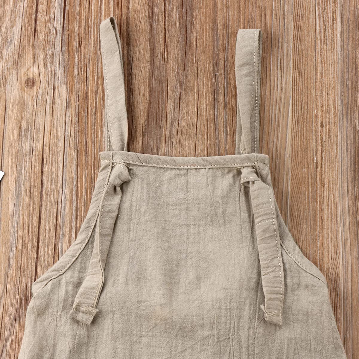 stylesilove Unisex Baby Solid Sleeveless Jumpsuit Romper Cotton Overalls Toddler Boys Girls Backless Romper Summer Outfit