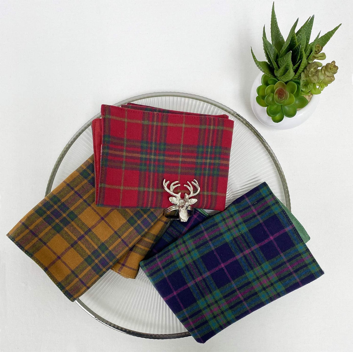 Fennco Styles Rustic Tartan Plaid Cotton Table Runner 16" W x 72" L - Terracotta Table Cover for Home Décor, Dining Table, Banquets, Holiday and Everyday Use