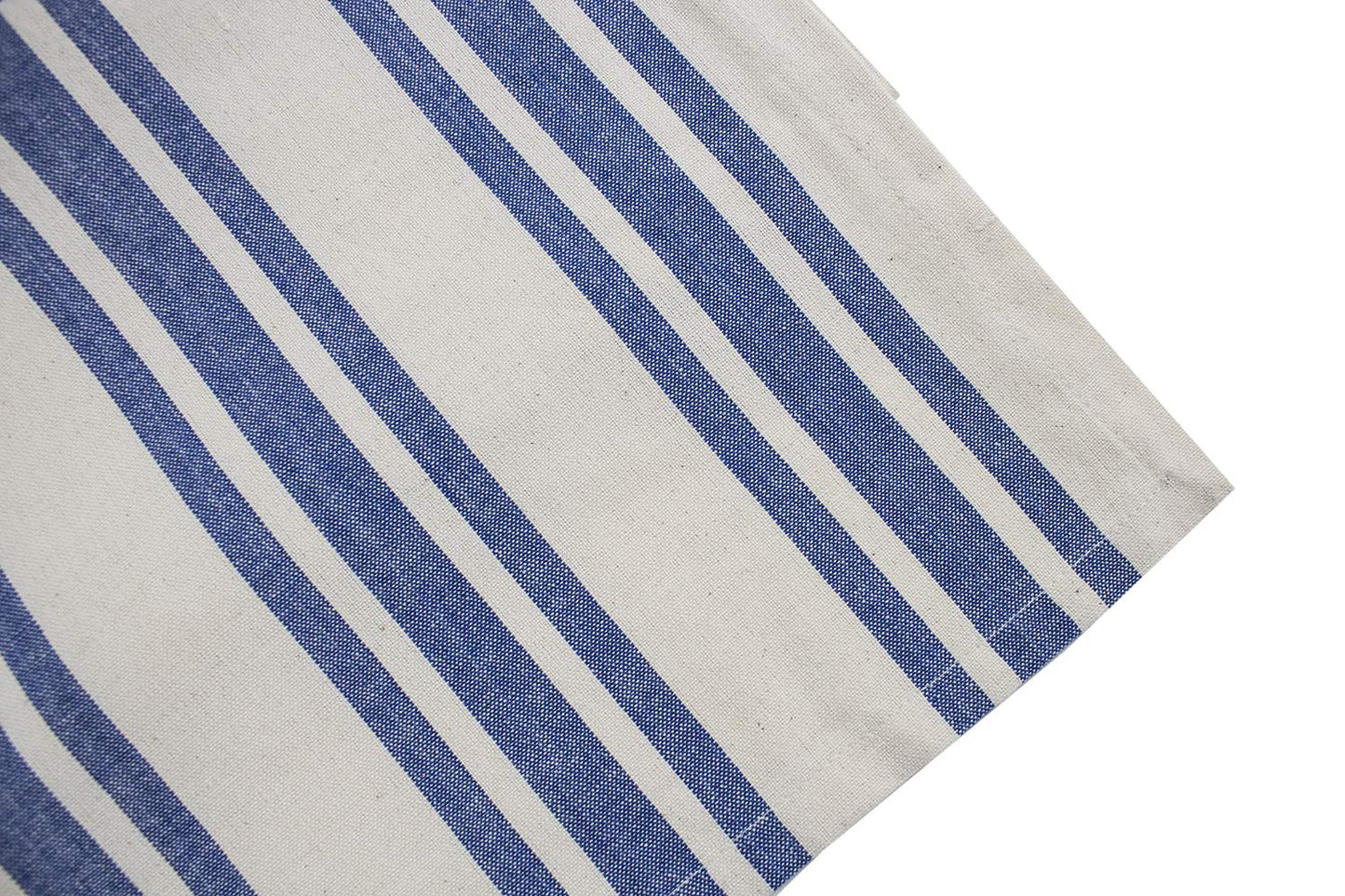 Fennco Styles Dauphine Collection Striped Design 100% Cotton Washable Table Runner 16x72 Inch for Restaurants, Indoor Family Dinner or Outdoor Picnics and Parties