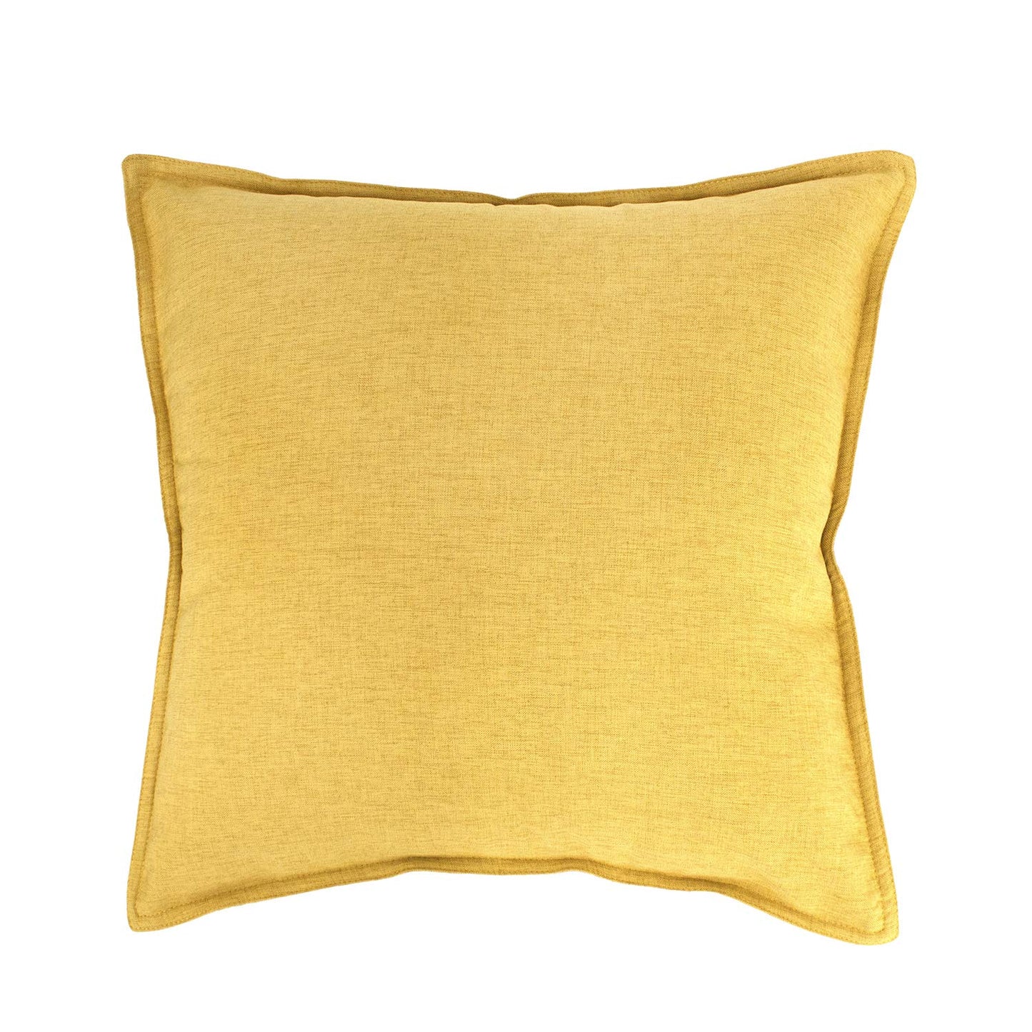 Fennco Styles Contemporary Neutral Solid Textured Reversible Decorative Throw Pillow 18 x 18 Inch - Linen Blend Throw Pillow for Couch, Bedroom and Home Everyday Use