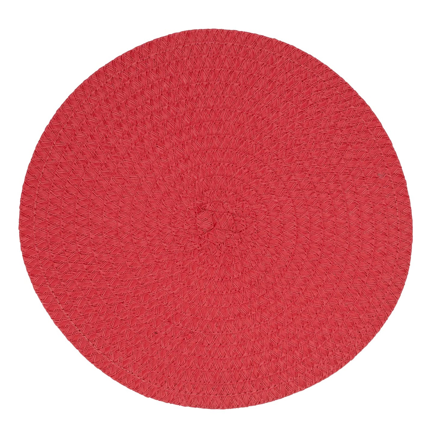 Fennco Styles Modern Everyday Textured Placemats 15 Inches Round, Set of 4 – Black Woven Table Mats for Home, Dining Room Décor, Banquets, Indoor & Outdoor and Special Events