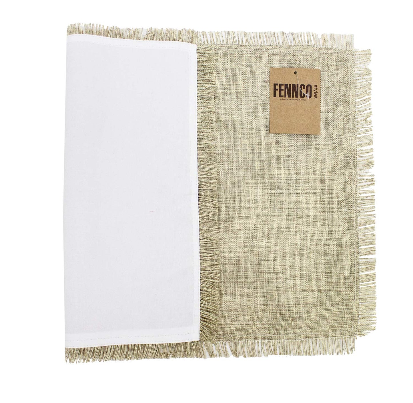Fennco Styles Classic Solid Color Design Table Placemats