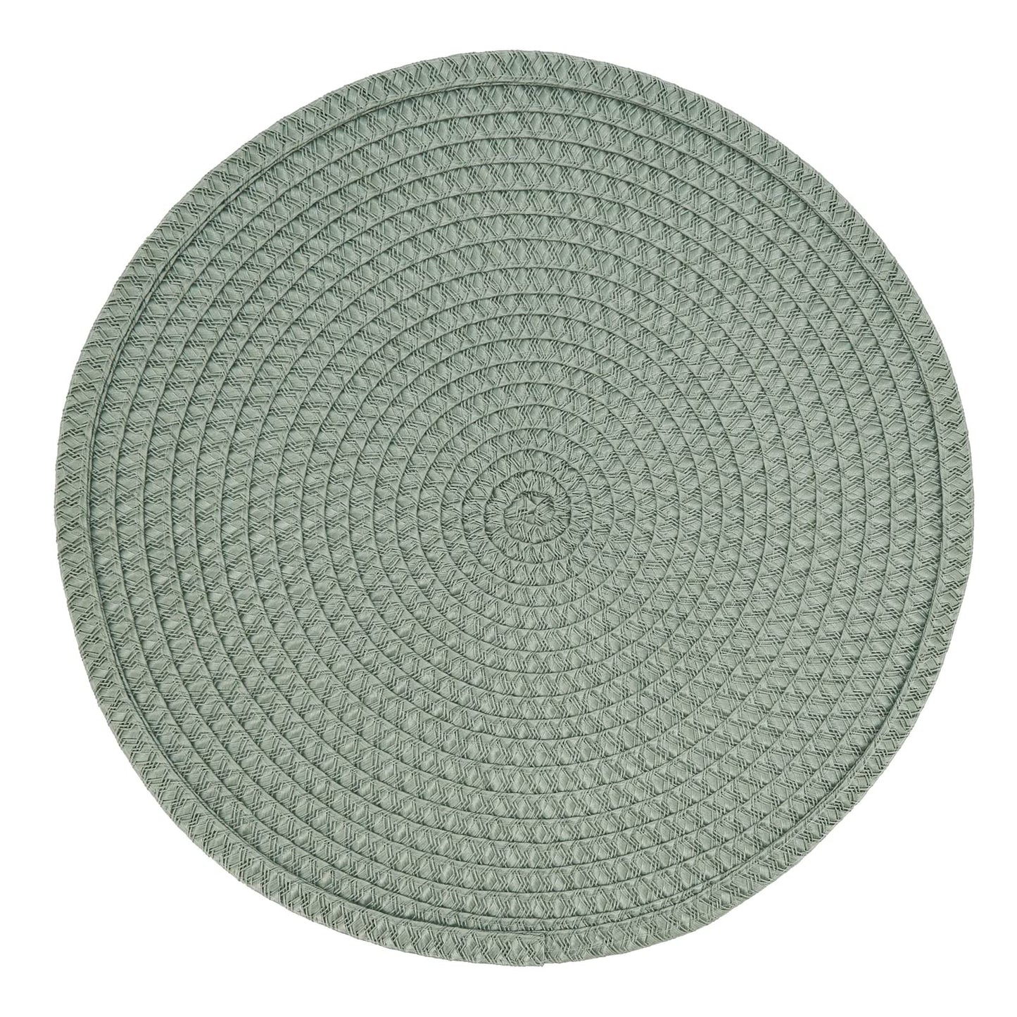 Fennco Styles Modern Everyday Textured Placemats 15 Inches Round, Set of 4 – Black Woven Table Mats for Home, Dining Room Décor, Banquets, Indoor & Outdoor and Special Events