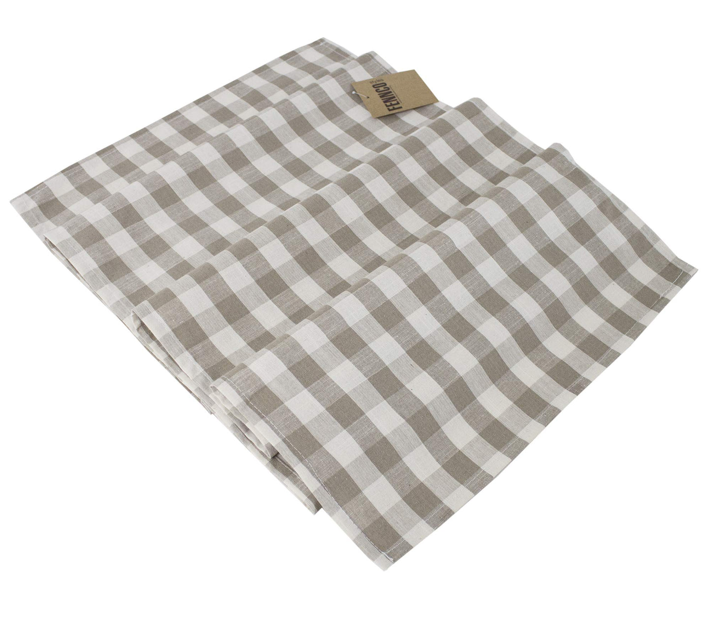 Fennco Styles Classic Gingham Checkered Tablecloth - Check Pattern Table Cover for Everyday Use, Country Theme Party, Banquets and Home Décor