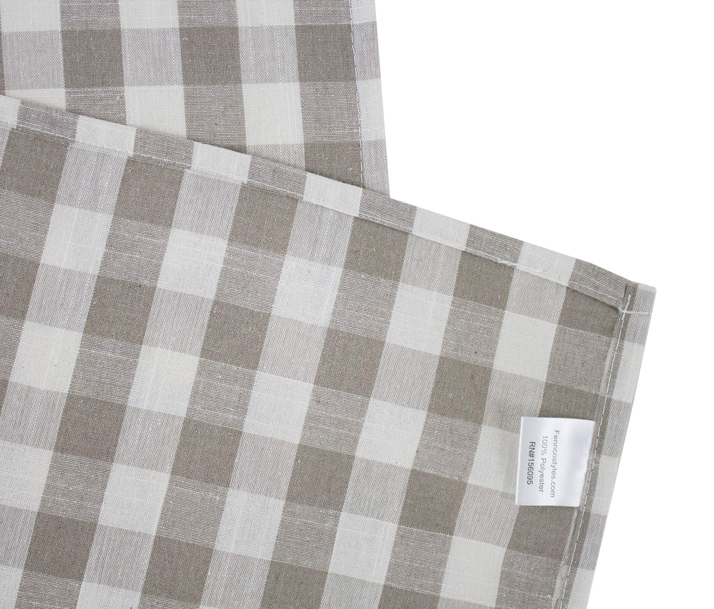 Fennco Styles Classic Gingham Checkered Tablecloth - Check Pattern Table Cover for Everyday Use, Country Theme Party, Banquets and Home Décor