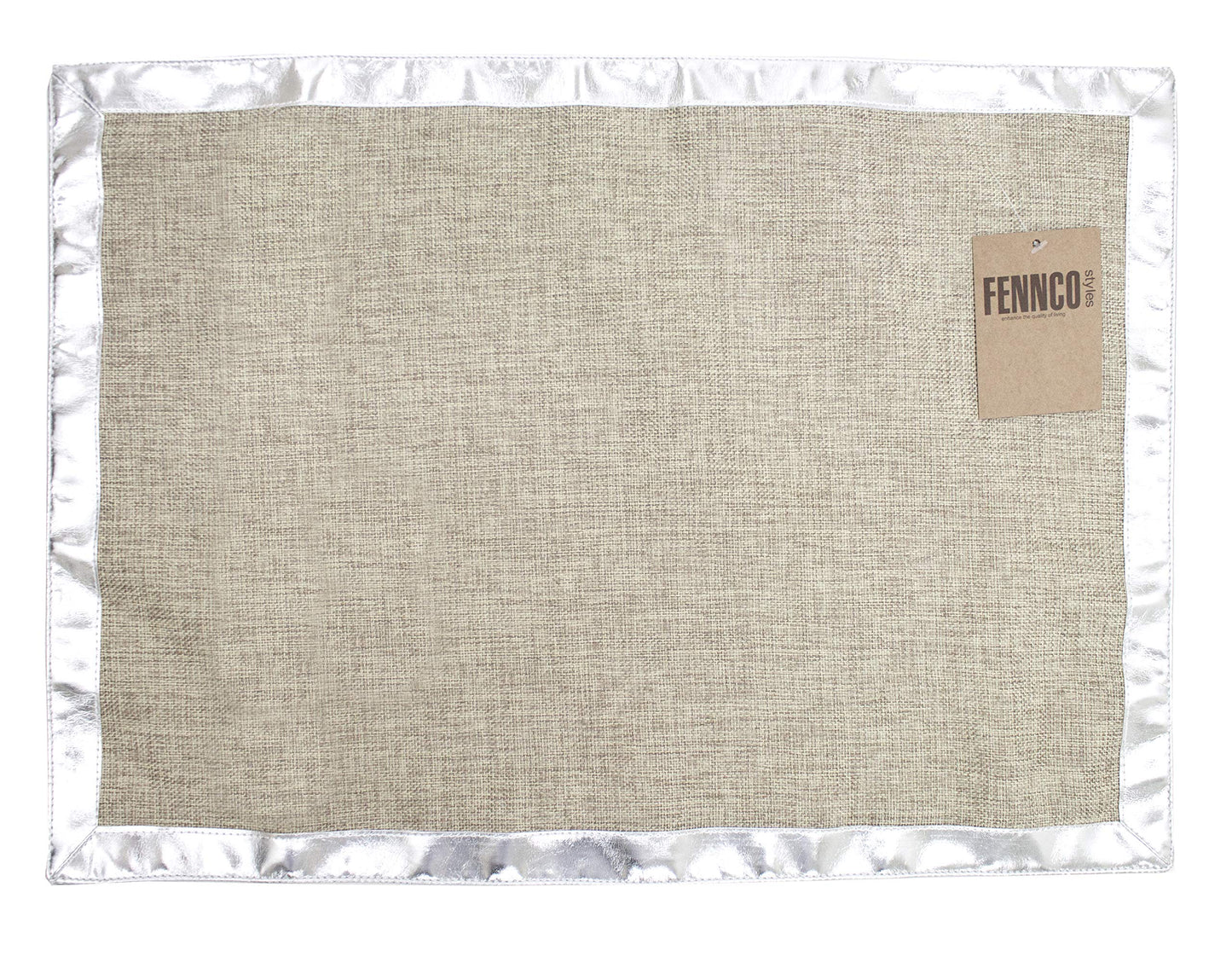 Fennco Styles Classic Solid Color Design Table Placemats