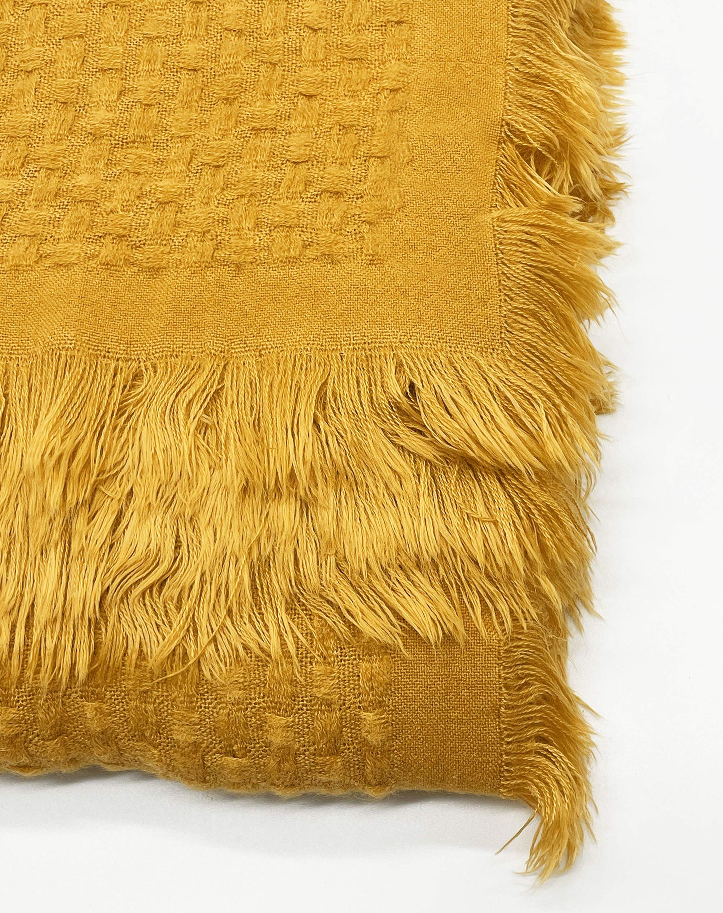 Fennco Styles Waffle Weave Solid Lightweight Throw Blanket with Fringe 50" W x 60" L - Slate Blanket for Sofa, Couch, Living Room and Bedroom Décor