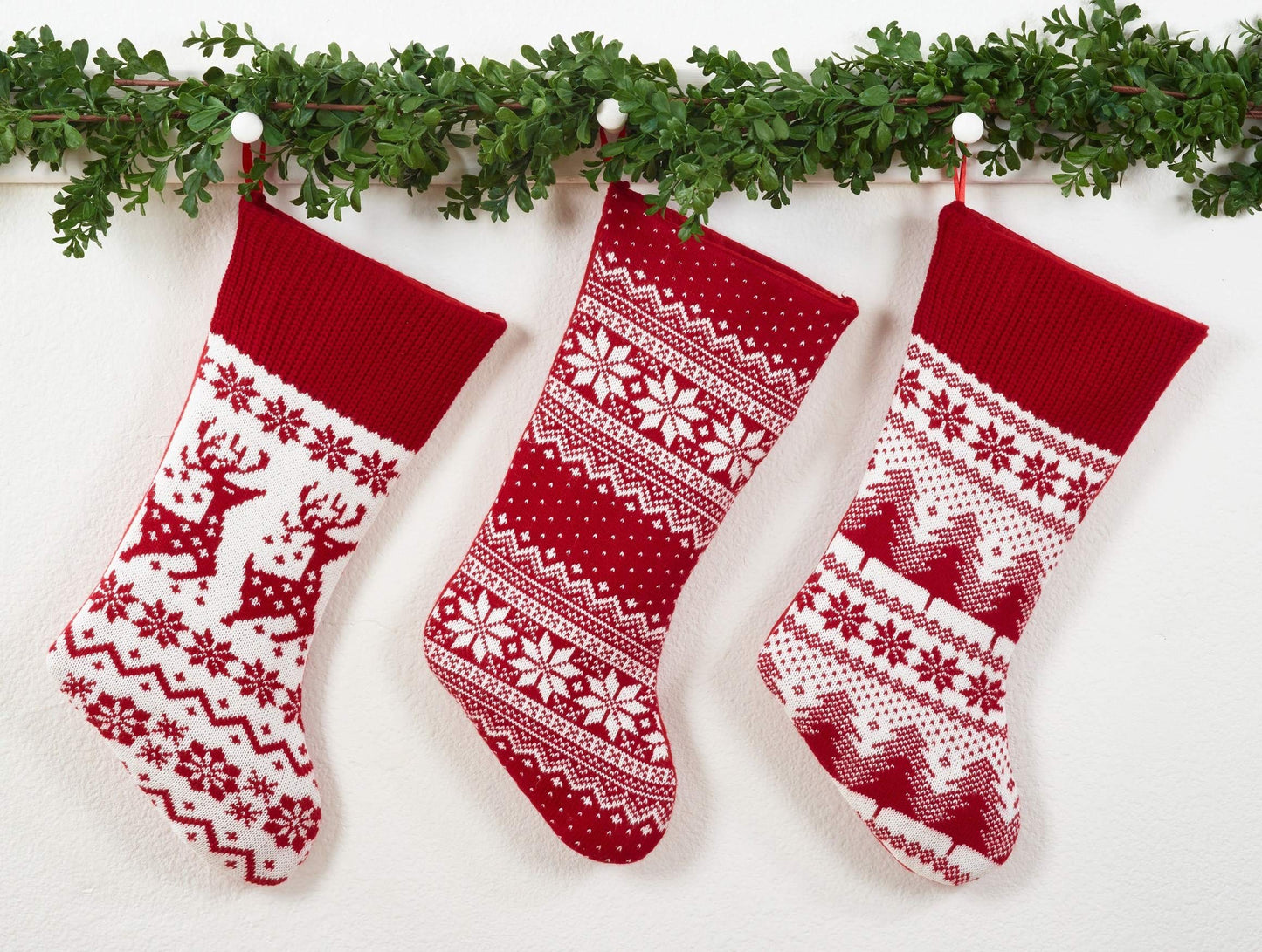 Fennco Styles Holiday Christmas Knit Sweater Hanging Stocking - Sold per 1