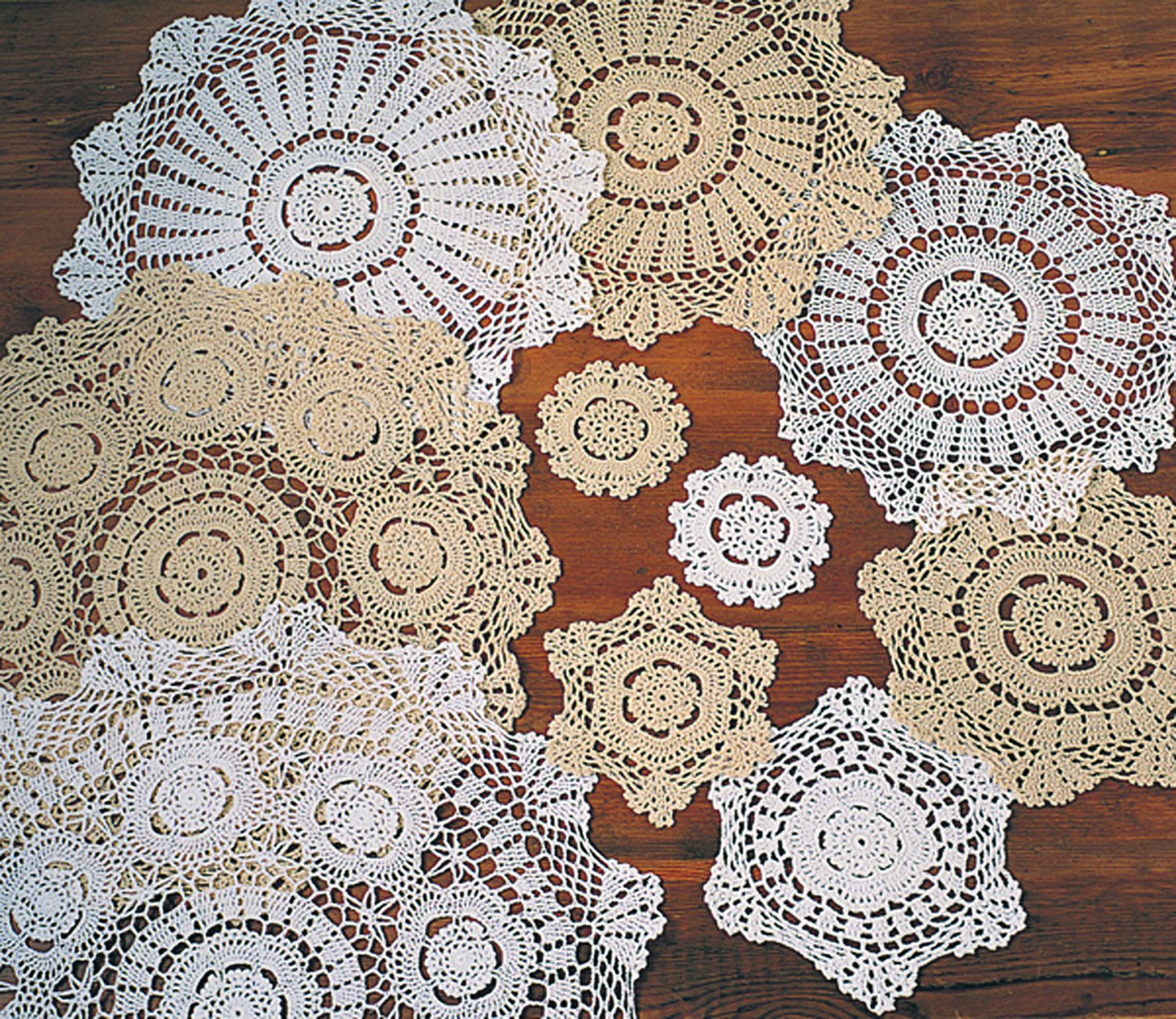 Fennco Styles Handmade Crochet Traycloth Cotton Doilies