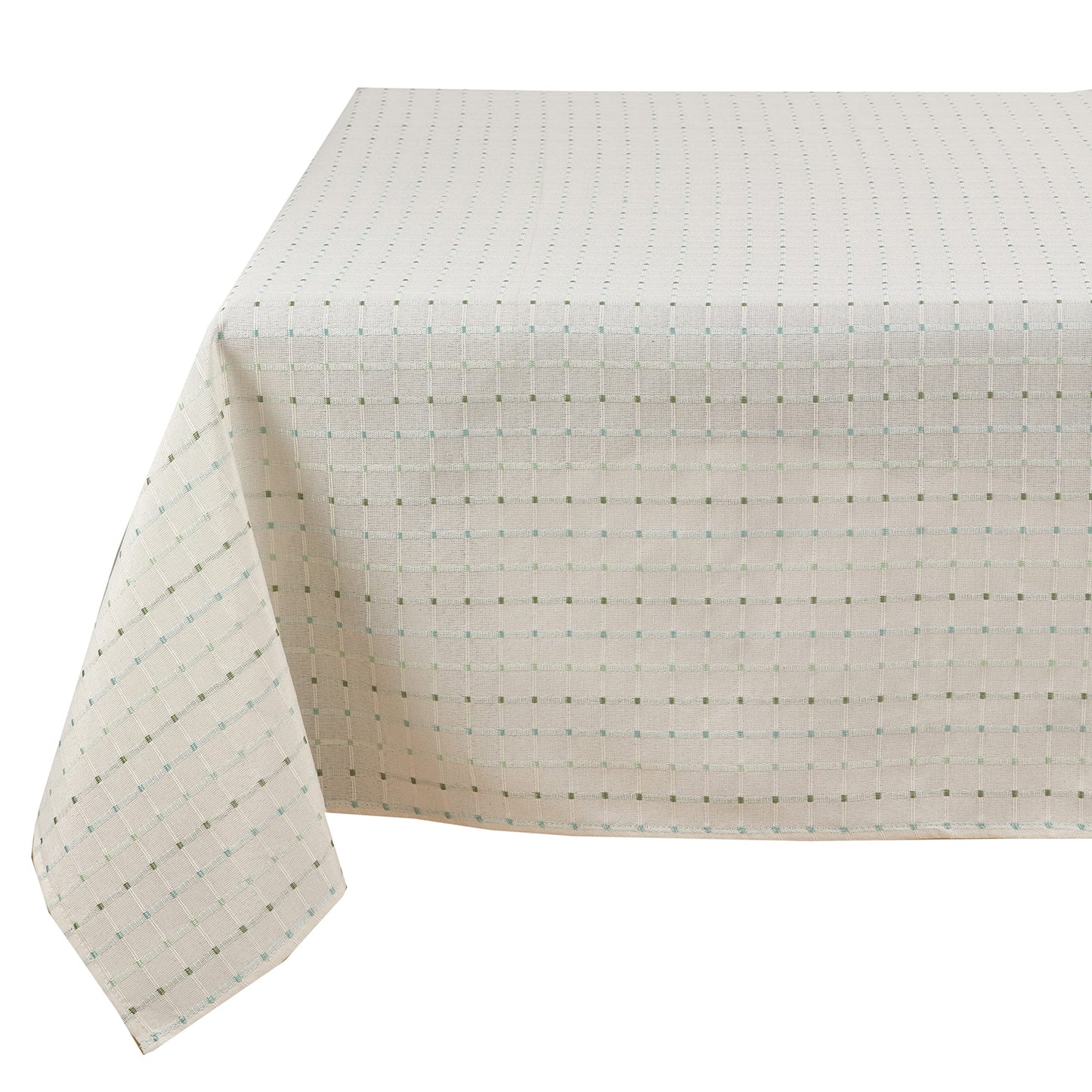 Fennco Styles Modern Stitched Line Tablecloth