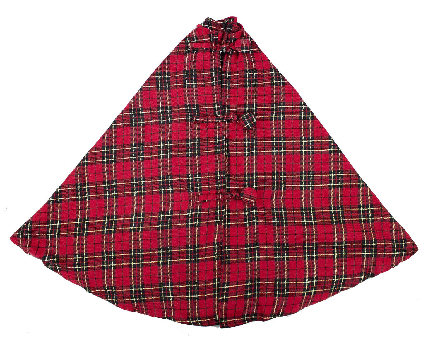 Fennco Styles Holiday Tartan Plaid Dazzle Christmas Decorative Tree Skirt