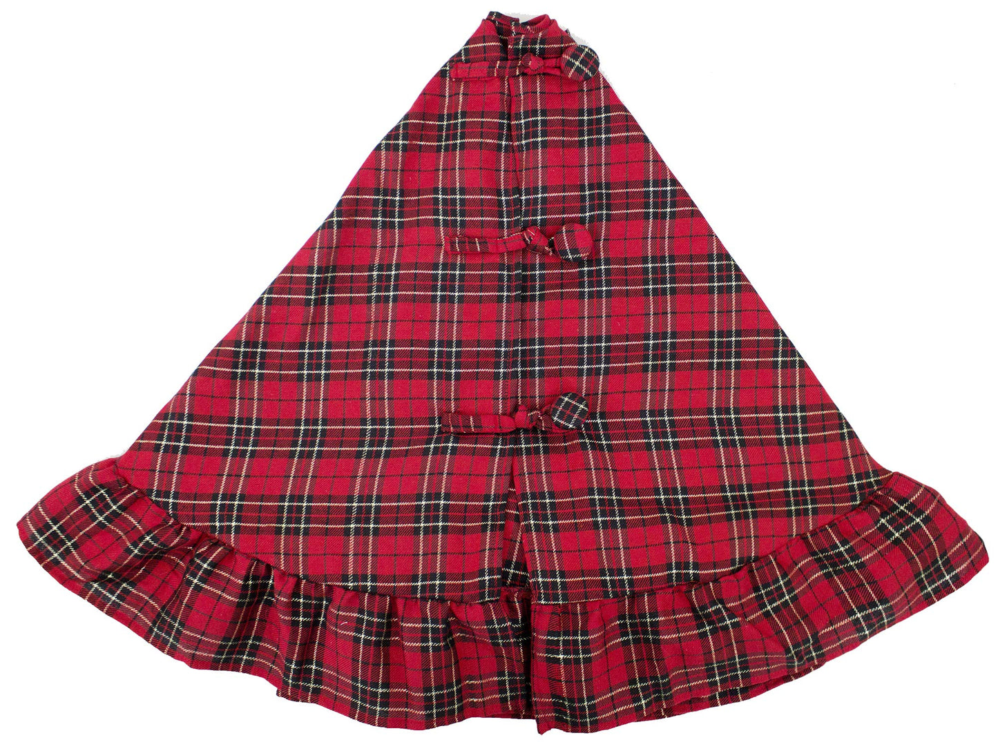 Fennco Styles Holiday Tartan Plaid Dazzle Christmas Decorative Tree Skirt