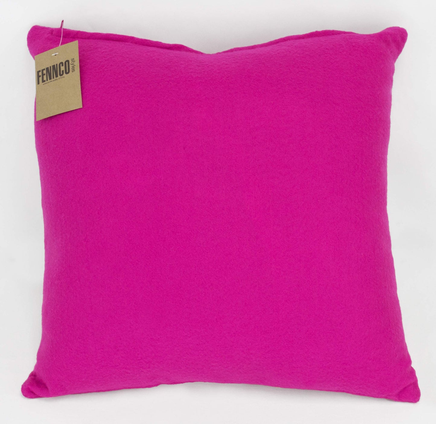 Fennco Styles Large Felt 3D Rose Decorative Throw Pillow 17 x 17 Inch - Flower Pillow for Couch, Home Décor, Bedroom Décor and Holiday, Housewarming Gift