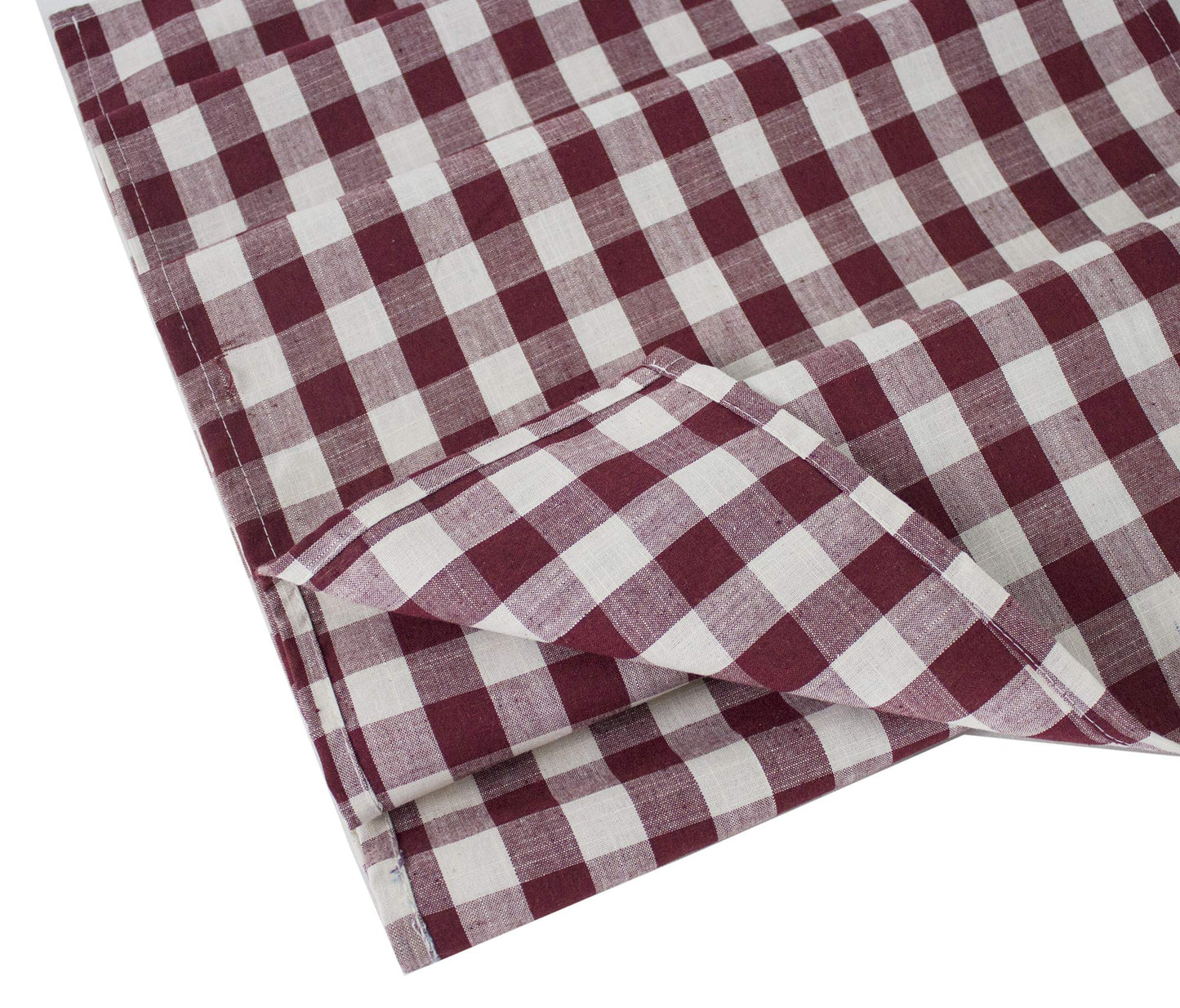 Fennco Styles Classic Gingham Checkered Tablecloth - Check Pattern Table Cover for Everyday Use, Country Theme Party, Banquets and Home Décor