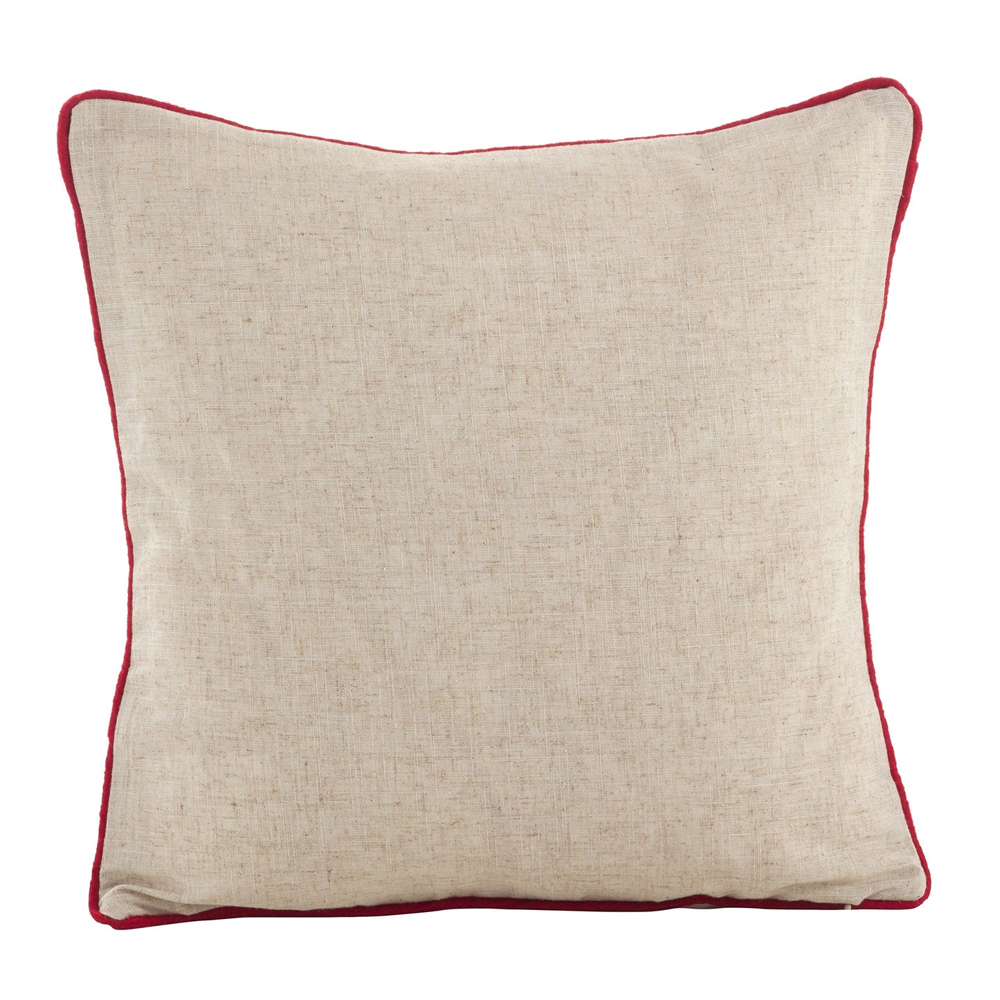Fennco Styles Christmas Snowman Applique Design Holiday Accent Filled Throw Pillow (Christmas Snowman)