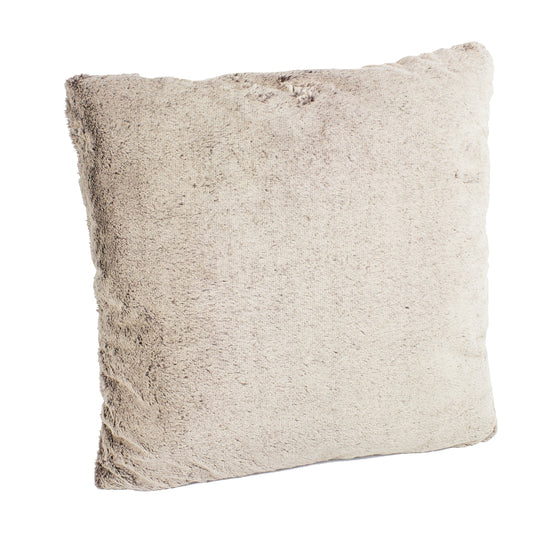 Fennco Styles Natural Faux Fur Decorative Throw Pillow. 18"W x 18"L