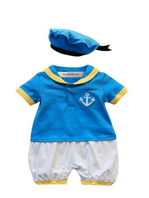 Donald Duck Baby Romper & Hat 2pcs Costume