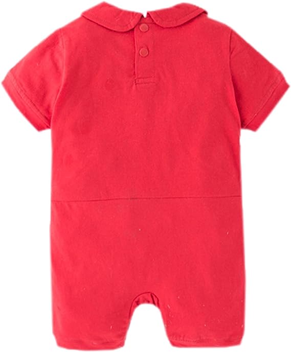 Red Baby Racer Cotton Costume Romper