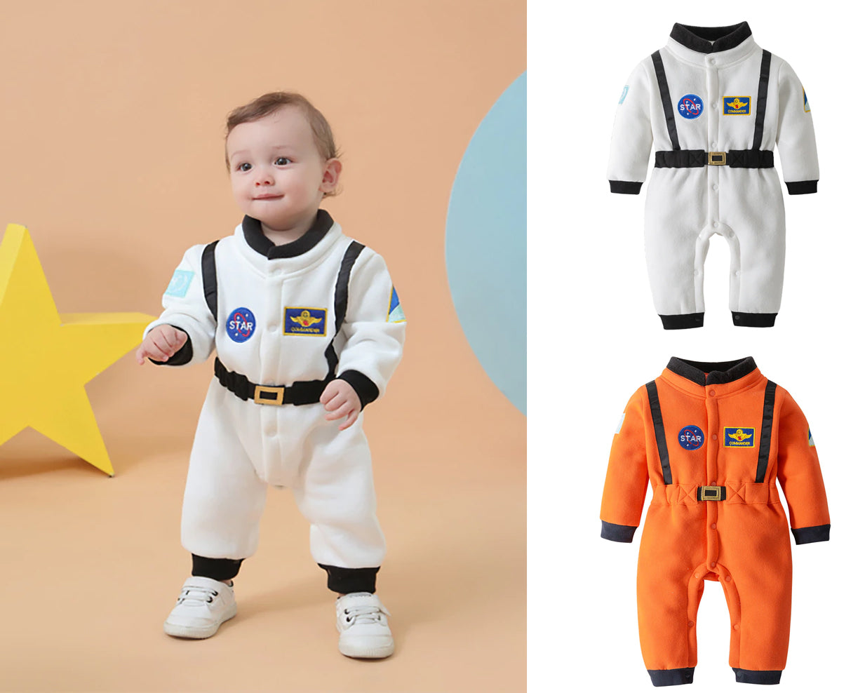 Astronaut Fleece Costume Baby Cosplay Jumpsuit Costume