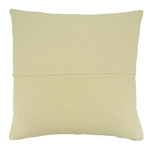 Fennco Styles Natural Stripe Woven Deisgn Decorative Throw Pillow Cover 20" W x 20" L - Modern Textured Cushion Case for Home, Couch, Bedroom, Living Room and Office Décor