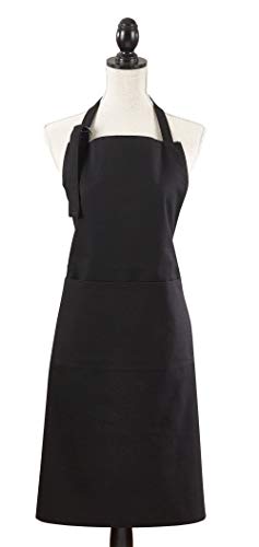Fennco Styles Cuisine Denim Cooking Kitchen Cuisine 100% Cotton Full Sized Apron with Large Single Front Pocket