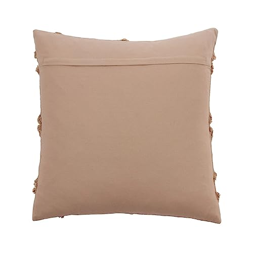 Fennco Styles Diamond Tufted Cotton Decorative Throw Pillow Cover 20" W x 20" L - Geometric Cushion Case for Home, Couch, Living Room, Bedroom, Office and Holiday Décor