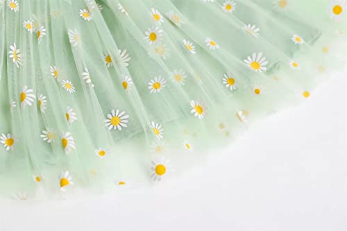 stylesilove Baby Toddler Girls Sleeveless Fruit Daisy Mesh Tulle Flower Girl Dress Birthday Wedding Party Tutu Sundress
