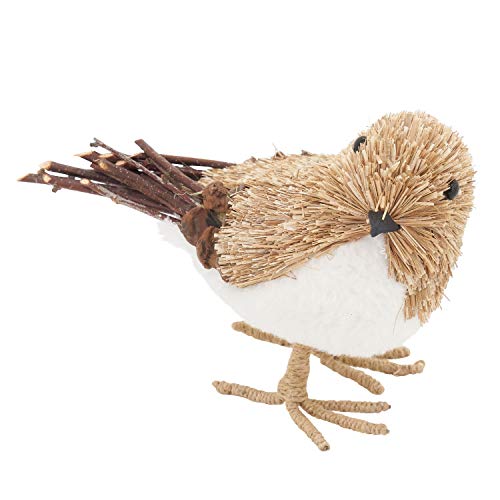 Fennco Styles 4”H Unique Standing Bird Figurine for Home, Tabletop, Bookshelf, Christmas and Holiday Décor
