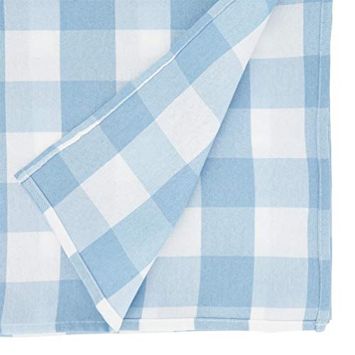 Fennco Styles Buffalo Plaid Collection Classic Checked Cotton Blend Table Linens, Varity Colors Table Cover for Banquets, Christmas, Special Events and Home Décor