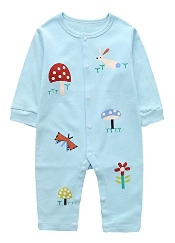 stylesilove Unisex Infant Baby Fall Long Sleeve Cotton Romper Jumpsuit