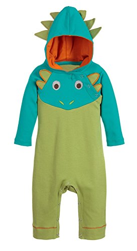 stylesilove Infant Toddler Baby Boy 3D Cartoon Animal Design Long Sleeves Hoodie Romper Fall Winter Cotton Jumpsuit Outfit