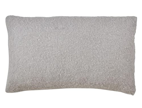 Fennco Styles Solid Faux Mohair Decorative Throw Pillow 18" W x 18" L - Soft Cushion for Home, Couch, Living Room, Bedroom and Office Décor