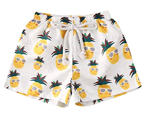 Styles I Love Baby Toddler Beach Pineapple Swim Shorts Bathing Suit Beach Pool Swimwear Little Boy Swim Trunks