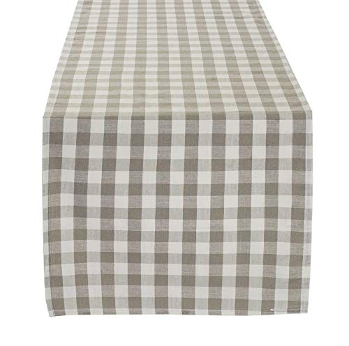 Fennco Styles Classic Gingham Checkered Tablecloth - Check Pattern Table Cover for Everyday Use, Country Theme Party, Banquets and Home Décor