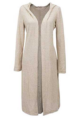 SAY Styles All Your Women Heather Knitted Soft Open Front Long Hooded Cardigan Sweater 2 Colors