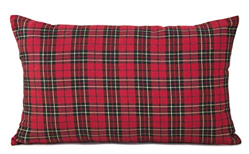 Fennco Styles Holiday Tartan Plaid Dazzle Christmas Decorative Throw Pillow