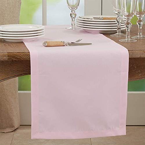 Fennco Styles Classic Everyday Design Solid Color Table Runner 16 x 72 Inch - Table Cover for Home Décor, Banquets, Family Gathering and Special Occasion