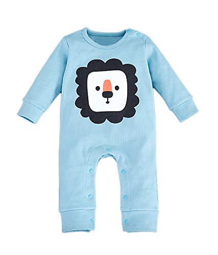 stylesilove Cute Lion Coverall Baby Unisex Cotton Romper