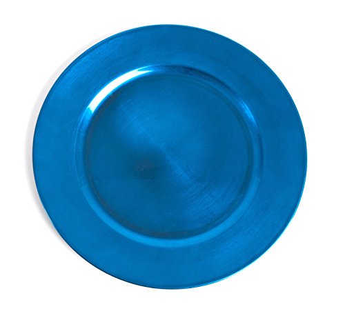 Fennco Styles Classic Rustic Deisgn Holiday Decorative Charger Plates 13" Round, Set of 4